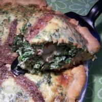 Fresh Spinach & Anchovy Tart_image