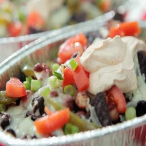 Blue Corn Chip Nachos with Pepper Jack Cheese_image