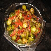 Brussels Sprouts and Red Pepper image