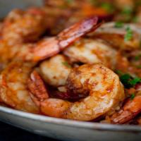 Smothered Shrimp and Andouille over Stone-Ground Grits image