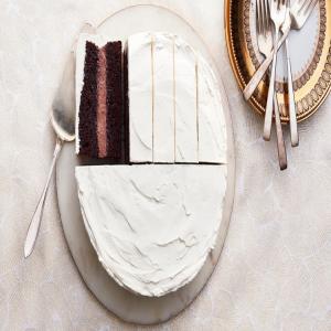 Chocolate-and-Vanilla Pudding Cake image