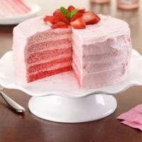 Strawberry Ombre Cake Recipe - (4.5/5) image