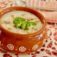 Creamy White Bean and Green Chile Soup image