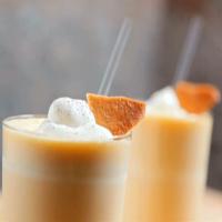 Countdown # 8 Eggnog Pumpkin Milk Shake with Cinnamon Wafer Cookies_image