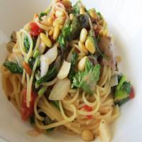Angel Hair Pasta With Arugula and Asparagus image