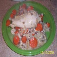 Crock pot chicken with wild rice_image