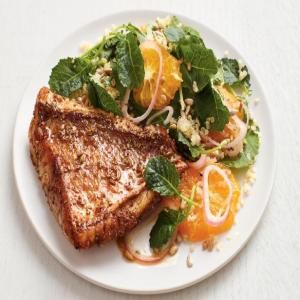 Snapper with Kale-Orange Salad image