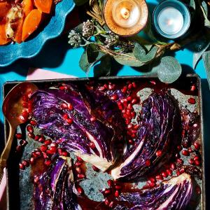 Roasted red cabbage with pomegranate molasses_image