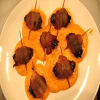 Tapas: Bacon Wrapped Dates and Sweet Red Bell Pepper Sauce_image