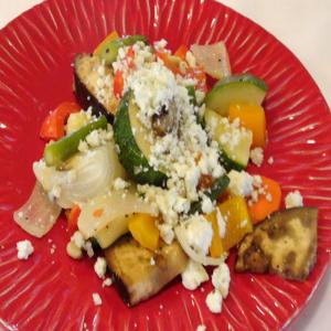 Grilled Vegetables with Goat Cheese and Balsamic Glaze_image
