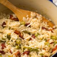 Creamy Asparagus and Bacon Risotto_image