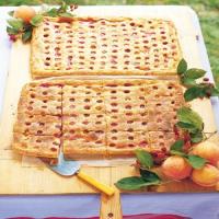 Peach-Raspberry Slab Pie image