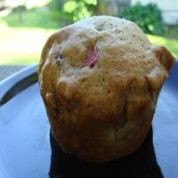 Rhubarb-Pecan Muffins image
