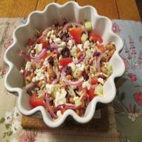 Greek Salad With Orzo and Black-Eyed Peas image