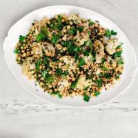 Spiced cauliflower with chickpeas, herbs & pine nuts image