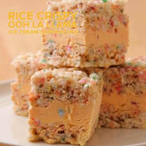 Rice Crispy Ooh La Llama Ice Cream Sandwiches Recipe by Tasty_image
