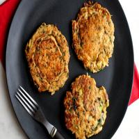 Brown Rice, Sesame, Spinach and Scallion Pancakes_image
