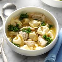 Chicken and Kale Tortellini Soup image