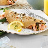 Salmon and Goat Cheese Crepes image