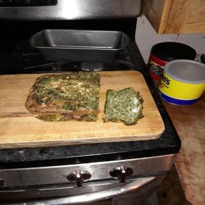 No Carb or Low Carb Gluten Free Spinach Bread_image