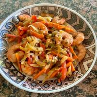 Thai-Style Shrimp and Veggies With Toasted Coconut Rice_image