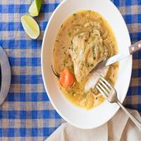 Caribbean Smothered Chicken With Coconut, Lime, and Chiles image