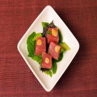 Bigeye Tuna With Microherbs and Ginger-Apricot Aioli image