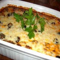 Creamy and Cheesy Beef and Bean Casserole image