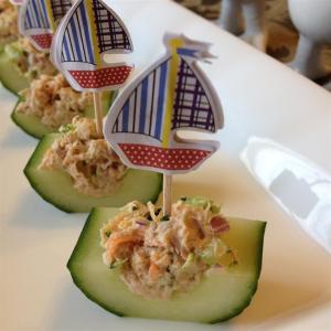 Tuna and Veggie Cucumber Boats image