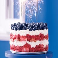 Red, White, and Blue Berry Trifle image