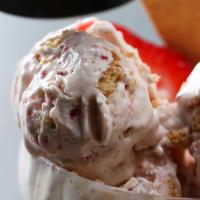 Strawberry Cheesecake Ice Cream Recipe by Tasty image