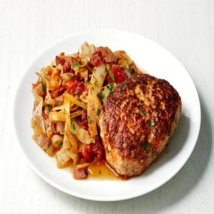 Turkey Meatloaves with Braised Cabbage_image