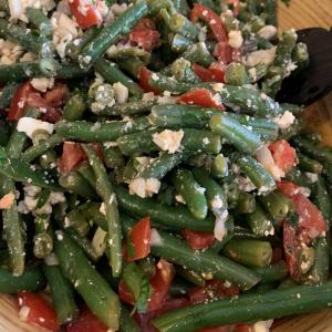 Cold Green Bean Salad with Feta and Cherry Tomatoes image