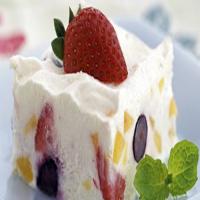 Skinny Creamy Peach-Berry Dessert image