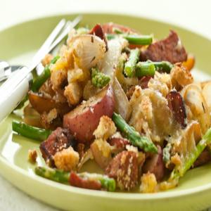 Ham and Asparagus Skillet Meal_image