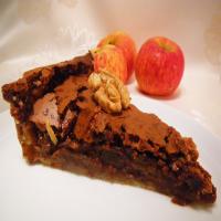 Delicious Chocolate, Apple, Walnuts Pie_image