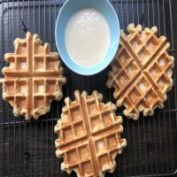 Carrot Cake Waffles with Maple Cream Cheese Drizzle image