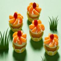 Orange Flower Cupcakes image