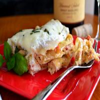 Creamy White Chicken & Artichoke Lasagna image