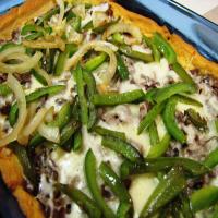 Philly Cheesesteak Pizza image