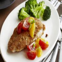 Pecan-Crusted Chicken with Citrus-Tomato Topping_image