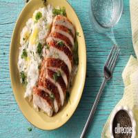 Caribbean Chicken with Pineapple-Cilantro Rice_image