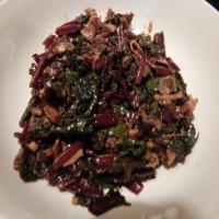 Beet Greens with Bacon and Onion image