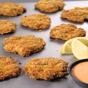 Crispy Baked Chicken Fritters Recipe_image