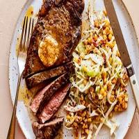 Cajun sirloin steaks with sweetcorn slaw_image