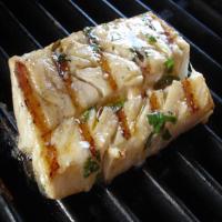 Grilled Marinated Halibut With Picante-Cilantro Mayo image