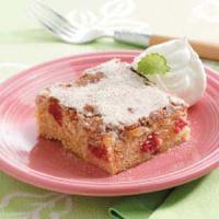 Cinnamon-Sugar Rhubarb Cake image