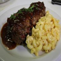 Meatloaf with Collard Greens and Mac and Cheese_image