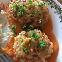 Golden Rice Cakes with Sweet Potato-Ginger Sauce_image