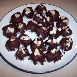 Almond Coconut Chocolate Cookie Balls image